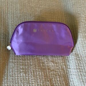 Tatcha Purple Silky Satin Makeup Bag Travel Pouch Skincare Cosmetic Case